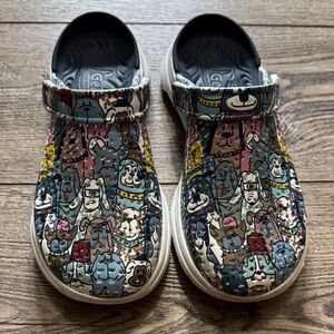 Skechers Cali Gear Multicolor Dog Print Clogs